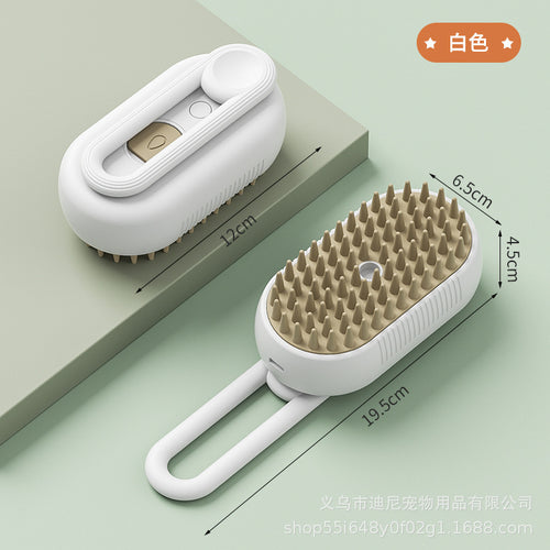 Handle spray comb for cats and dogs, electric  spray brush comb, one-click spray to remove floating hair, pet comb